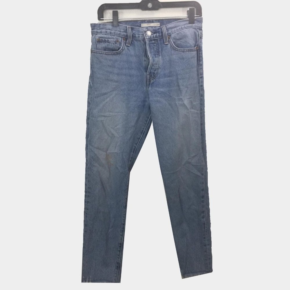 Levi's Premium Wedgie Skinny Raw Hem Denim Jeans Women's Size 28
